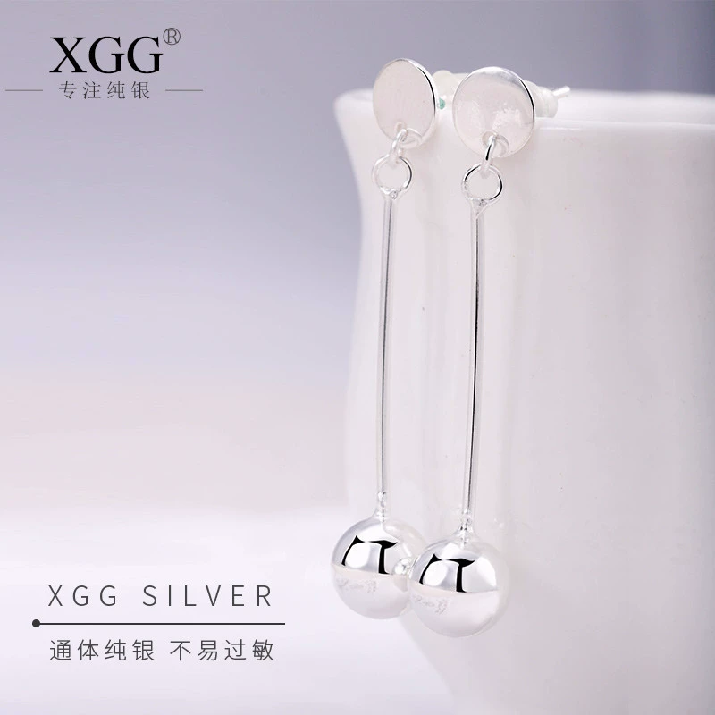 XGG Модные длинные сексуальные серьги, серебро 925 образец