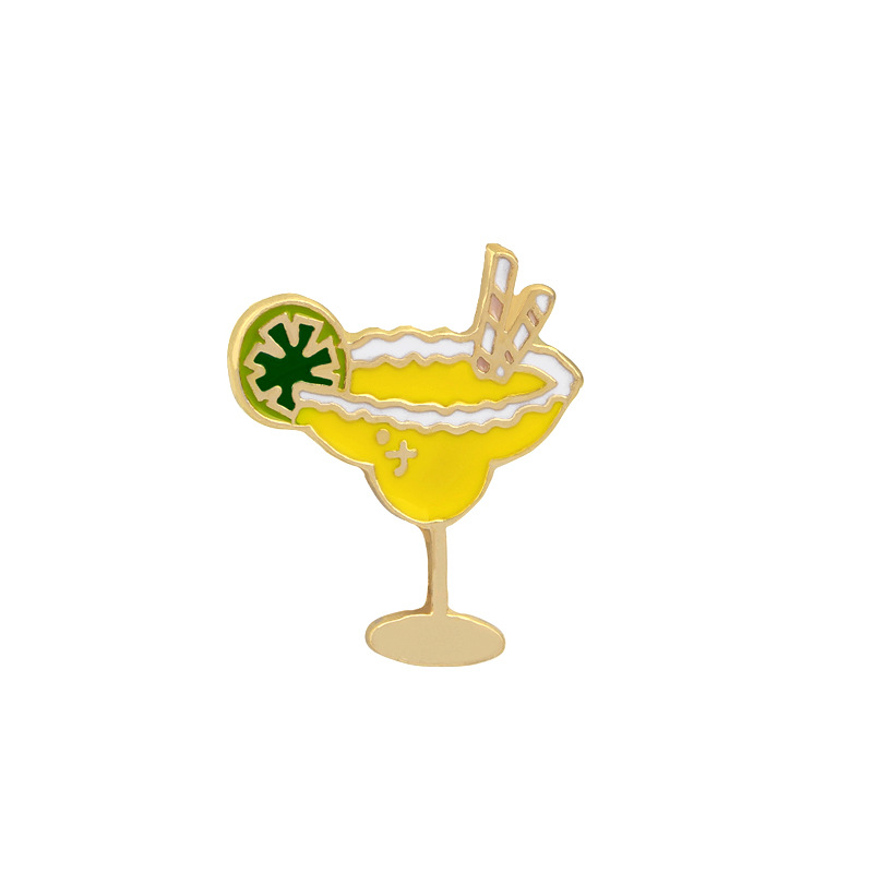 Alloy Material Cartoon, Lemon, Parrot Pattern Summer Season Simple Style Pin Cartoon Lemon Parrot Alloy Enamel Unisex Brooches