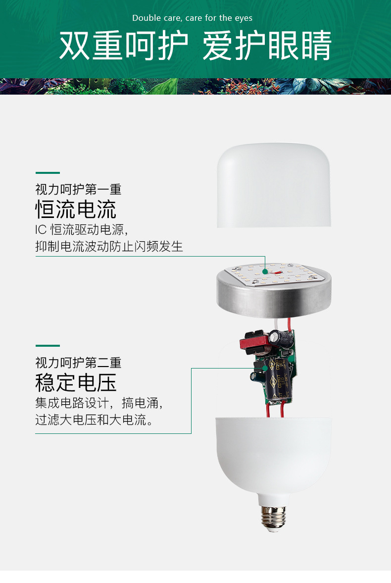 跨境led灯泡 高富帅球泡灯防虫 恒流白富美摄影灯具室内家用照明 pic 5