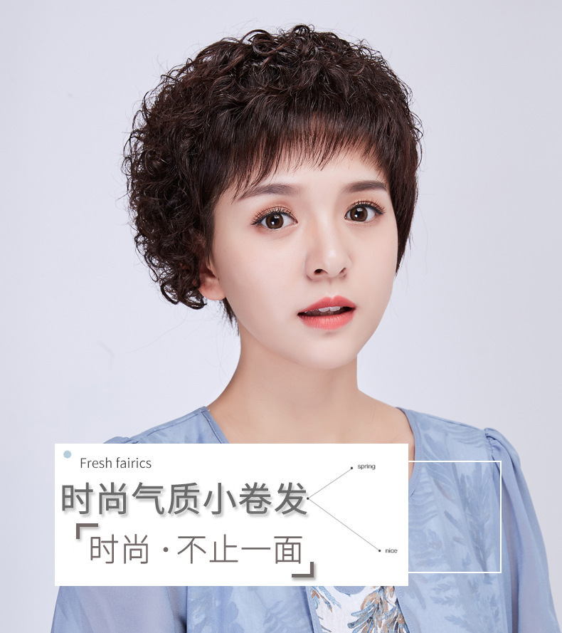 直売卸し売り ウィッグ女性ショートカーリーヘアリアルヘアヘッドギア オンラインストア店舗 Ssl Daikyogo Or Jp