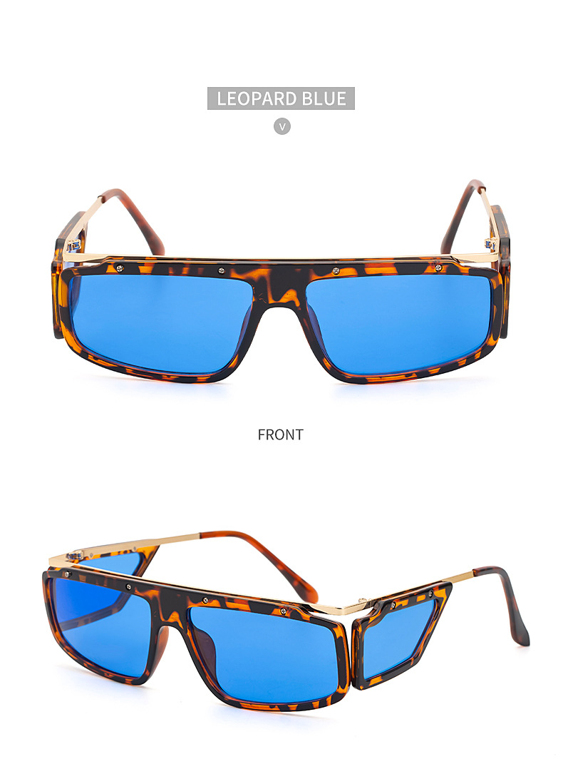 Fashion Four-sided Square Frame Anti-blue Uv Protection Sunglasses Wholesale display picture 12