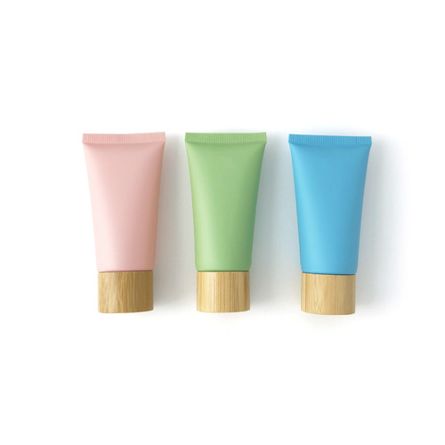 【】Natural bamboo 50g 60g 80g 100g 120g facial cleanser soft tube, cosmetic plastic soft tube