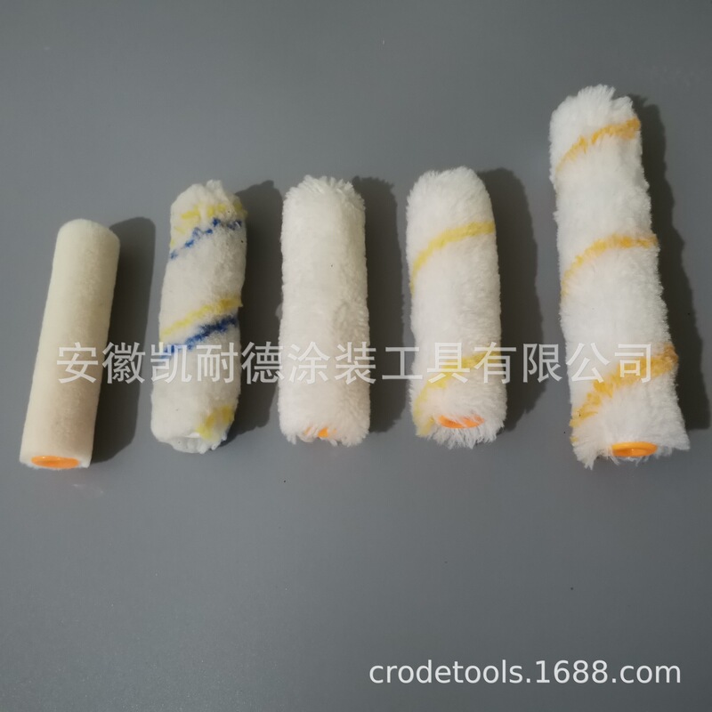 [Factory supply] roller brush 4-inch thumb mini brush solvent-resistant repair corners can be customized