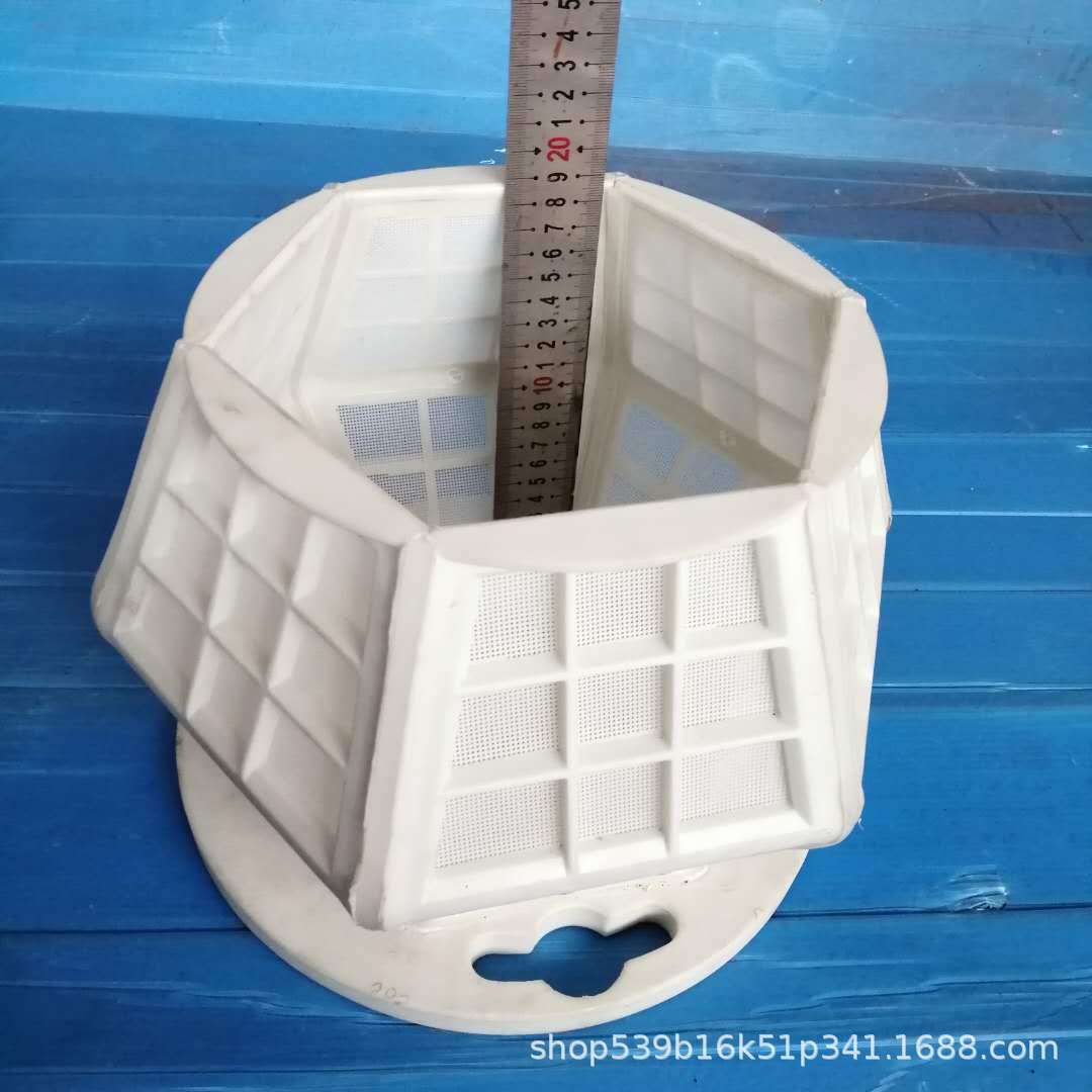 电镀化学镀酸洗清洗PP塑料敞开口斜跨式六角0.3mm网篮网笼滚桶筒