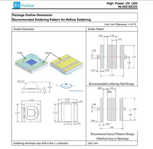 SPOT INOLUX/IN-3531SCUV-U50 УФ-передатчик 400 нм 0,8A Оригинальный подлинный
