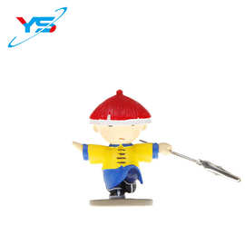 博物院纪念品文创摆件创意御前侍卫树脂便签夹宫廷桌面礼品名片夹