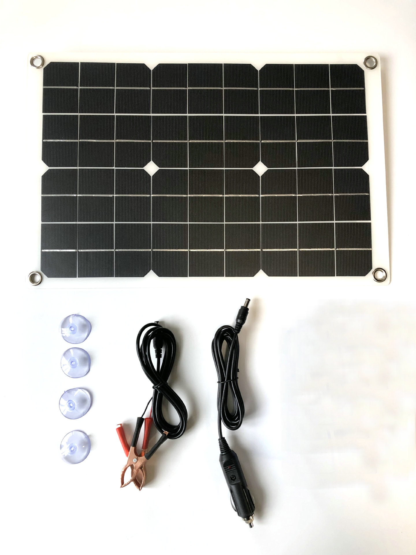 Coche flexible solar panel 20W18V carga 12V batería USB5V teléfono móvil carga plug-in mochila carga transfronteriza