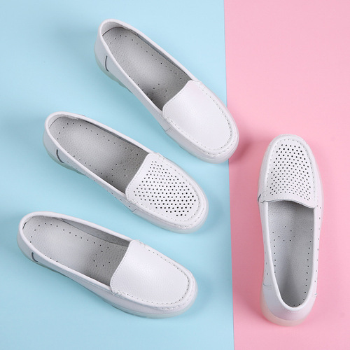 Nurse shoes flat work white shoes surgical shoes breathable soft sole does not tire feet comfortable direct sale from factory drop shipping