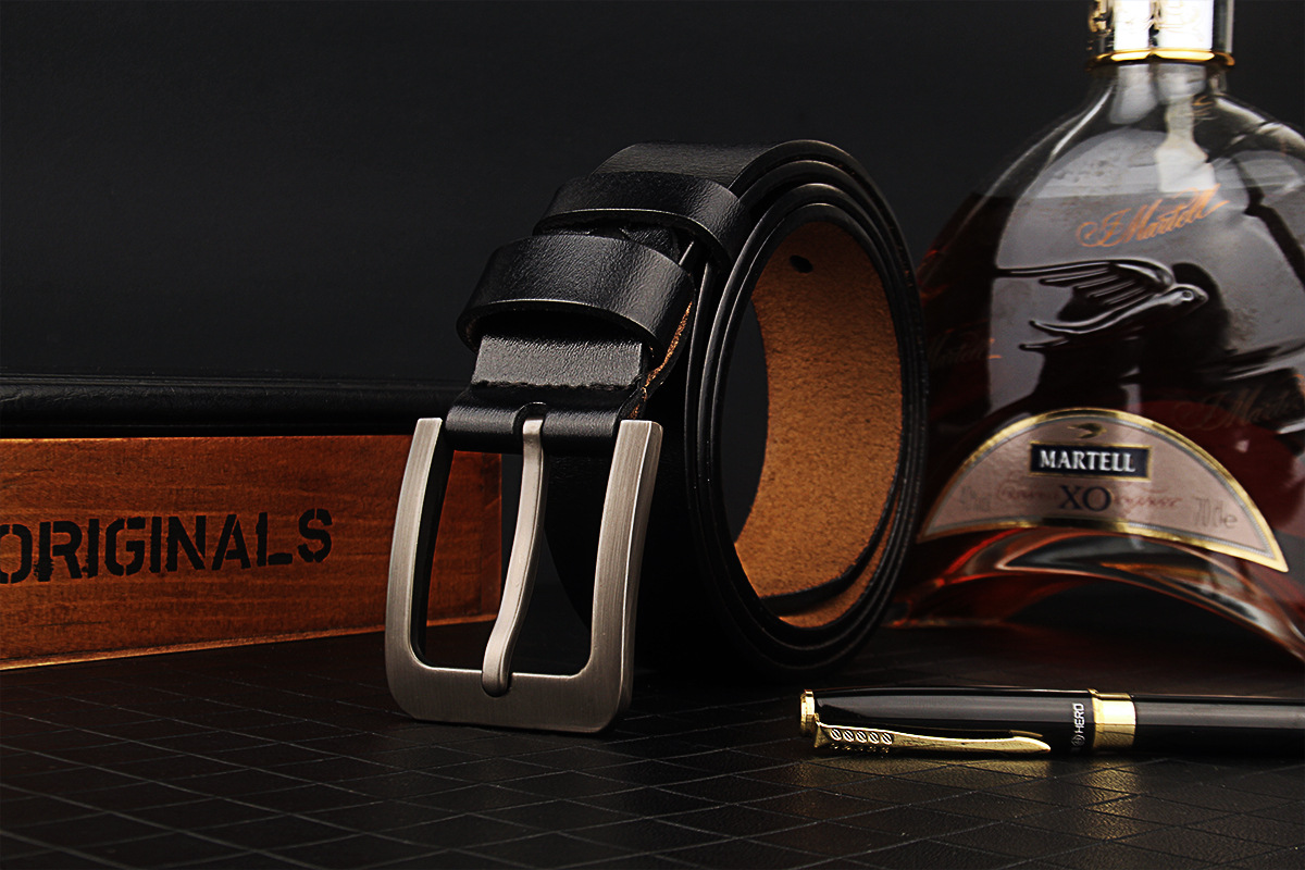 Men's genuine leather extended large size belt pure cowhide export model, specializing in the production of extended men's genuine leather belts