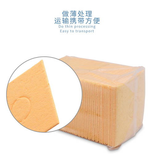 High temperature resistant soldering iron sponge soldering station soldering iron stand soldering iron tip clear compressed round square sponge factory direct sale