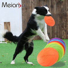 DOG-O-SOAR Dog Frisbee Pet Toy Frisbee Dog Silicone Bite-Resistant Frisbee Floatable Water Training Throwing Toy