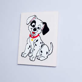 新款涤棉装饰画俄罗斯毛线绣手工包 戳戳绣非成品狗狗图案DIY套装