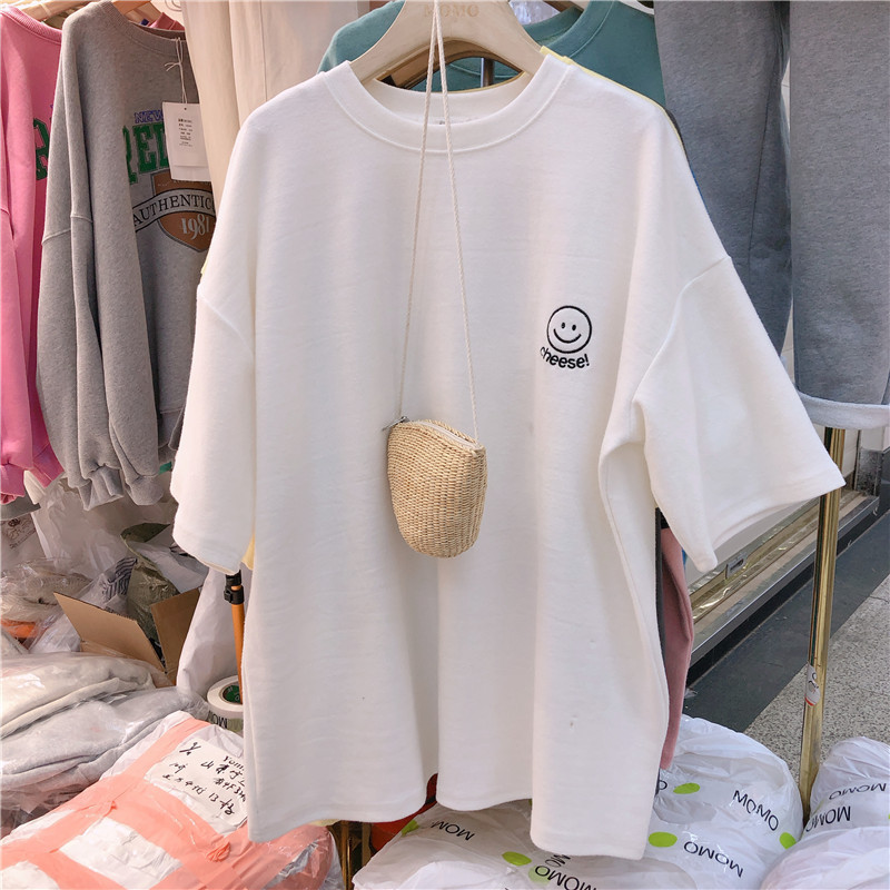 fashionable summer brand T-shirt for leisure for students