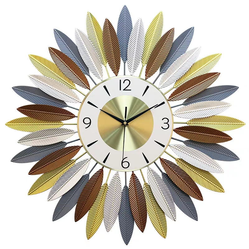 美式钟表挂钟客厅现代简约轻奢时钟创意家用时尚挂表大气北欧挂钟