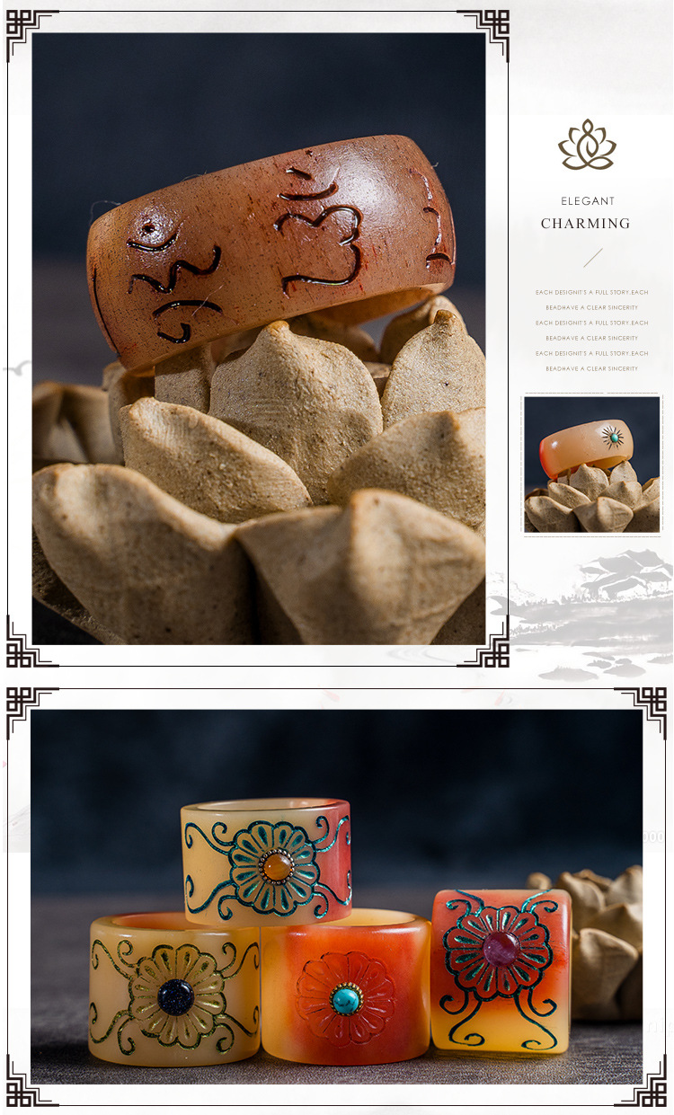 扳指,驼骨扳指,牛角骨扳指,扳指配饰,扳指骨雕,扳指批发,