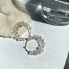 Fashionable cool crystal, earrings, universal accessory, simple and elegant design, internet celebrity, wholesale