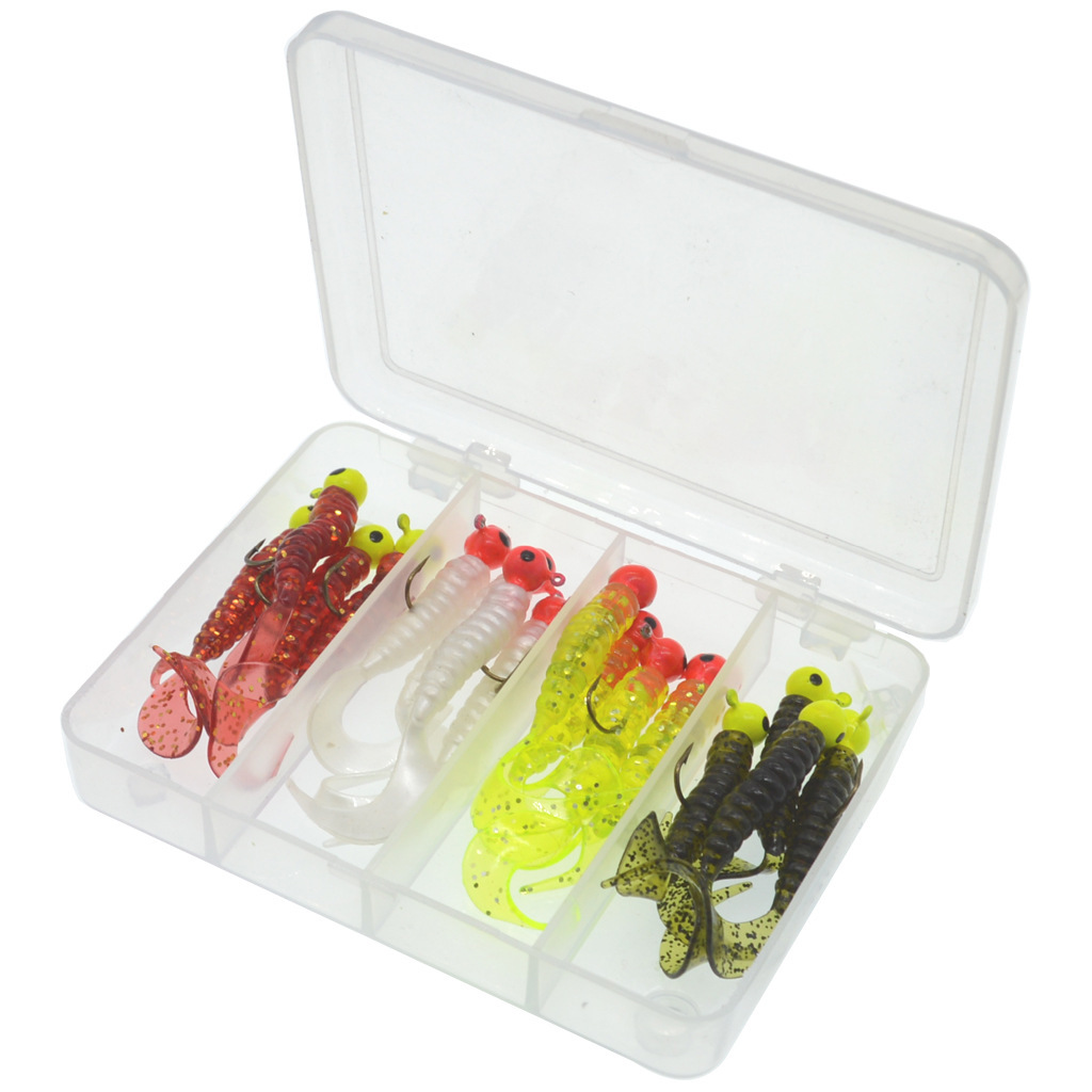 5 Colors Paddle Tail Fishing Lures Soft Plastic Baits Fresh Water Bass Swimbait Tackle Gear