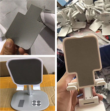 廠家定制高粘灰色硅膠墊片 懶人手機桌面鋁合金支架專用防滑腳墊