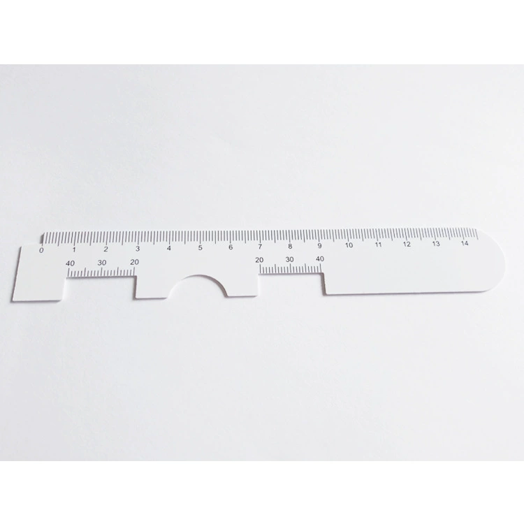 В наличии Печать ПВХ высокой четкости Офтальмологическая линейка, используемая оптическими магазинами и ОФТАЛЬМОЛОГАМИ