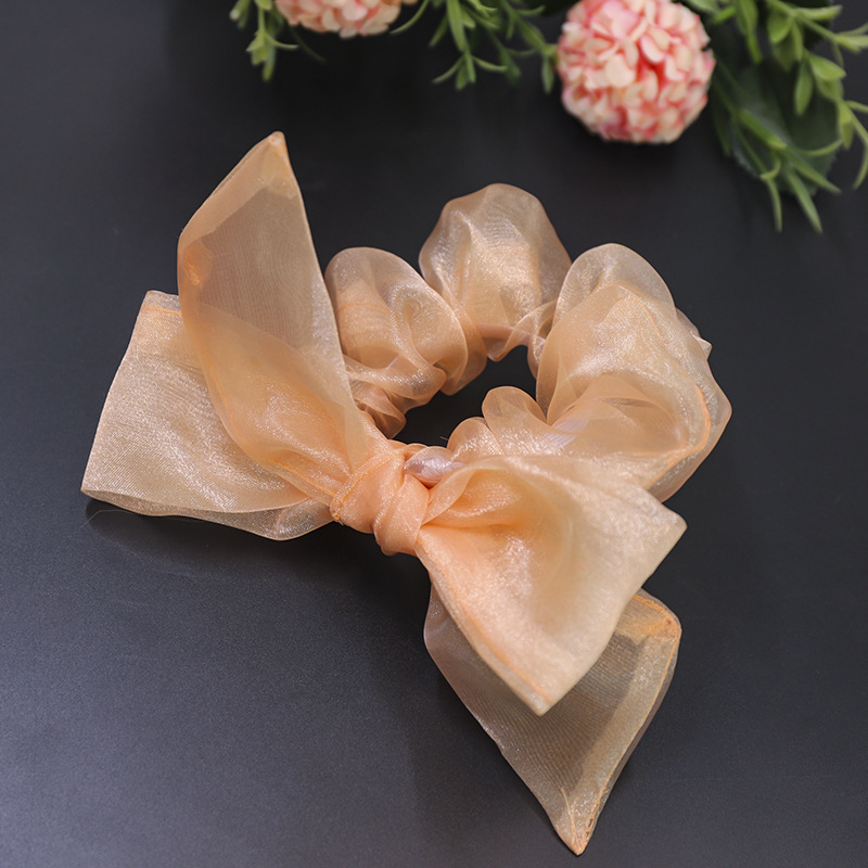 Korean New Bow Elastic Lace Hair Scrunchies Cute Knotted Head Rope Wholesale Nihaojewelry display picture 14