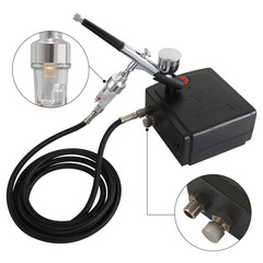 Manufacturer direct supply cross-border hot selling mini automatic shutdown double action airbrush kit model spray paint nail art tattoo