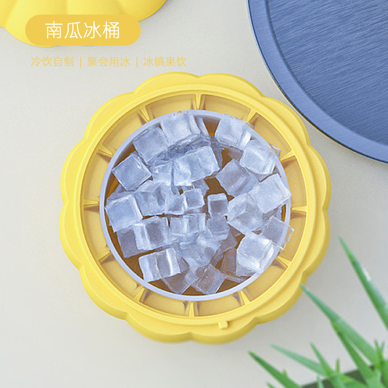 Hielo de silicona cuadrícula de calabaza cubo de hielo molde de hielo whisky caja de hielo de silicona cuadrícula de hielo molde creativo