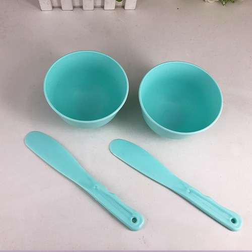 Beauty Silicone Mask Bowl Set Mask Adjusting Bowl Soft Mask Stick 2-piece Set DIY Homemade Tools Beauty Salon Supplies