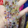 [Section beads]Natural zircon diy gemstone Arts and Crafts parts noodle zircon Sphere bead