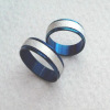 Matte blue fashionable ring stainless steel for beloved, accessory