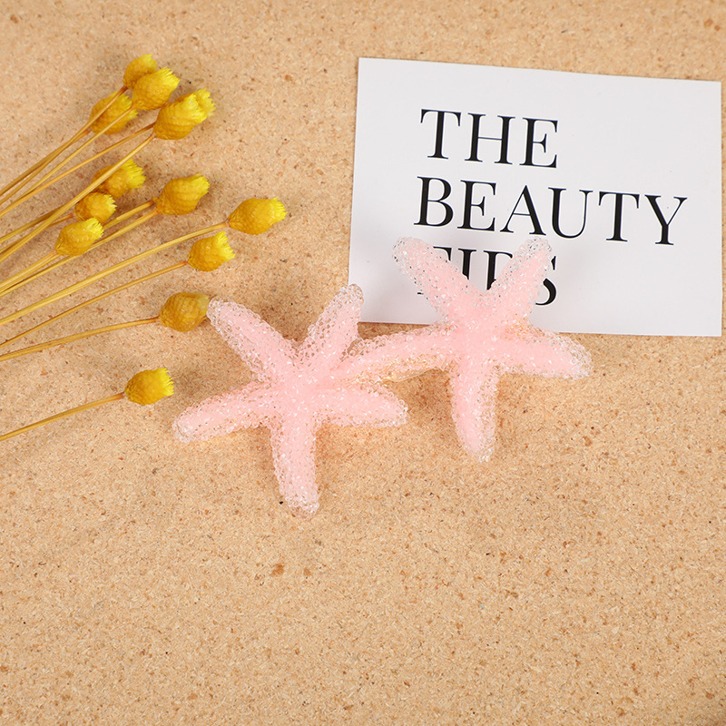 Cute Starfish Alloy Resin Hair Clip 1 Piece display picture 4