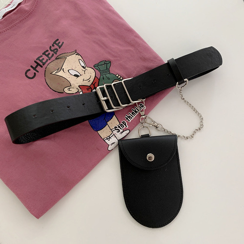 Wholesale 2020 new fashion belt for women, detachable chain small waist bag, versatile fashionable outer belt