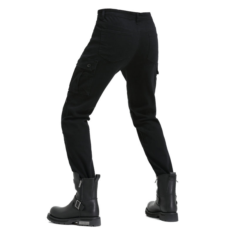 Directo de fábrica de la motocicleta pantalones vaqueros de los hombres atados al tobillo anti-caída pantalones de montar en motocicleta multi-Bag overoles CE equipo de protección