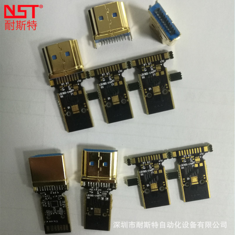 耐斯特HDMI带IC高清线焊接设备HDMI接口高精密热压焊接Hotbar设备