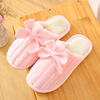 Demi-season slippers with bow indoor, non-slip sneakers for beloved, wholesale