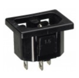 厂家直销台湾JEC JR-101S-H 二合一环保阻燃嵌入式品字插座