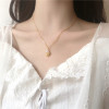 Brand sophisticated zirconium, pendant, necklace, simple and elegant design