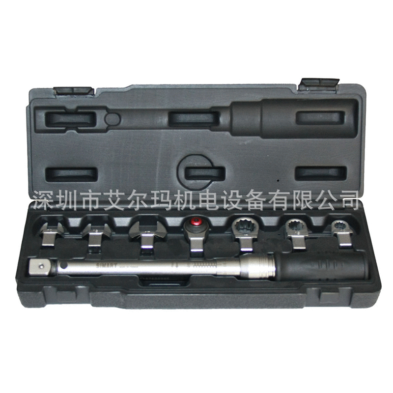 台湾斯迈特扭力扳手 汽车修理工具扳手 8件套可换头扭力扳手批发