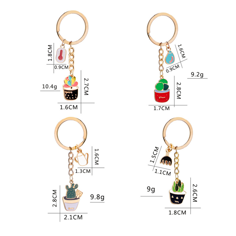 Korean Plant Zinc Alloy Keychain Wholesale display picture 1