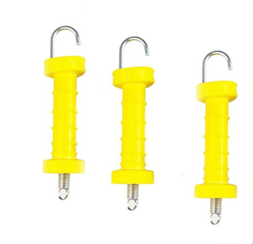 围栏把手电动栅栏门把手铁丝网把手内有弹簧钩