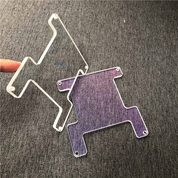 东莞厂家深加工定制超白AR镀膜磨边异形 打孔电子产品钢化玻璃