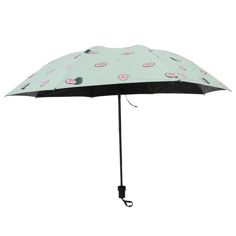新款牛油果晴雨伞两用小清新折叠太阳伞女学生遮阳伞批发