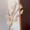 Autumn -colored fruit 5 fork eucalyptus leaves Apple leaf simulation European -style silk flower home wedding wedding hall decoration wholesale