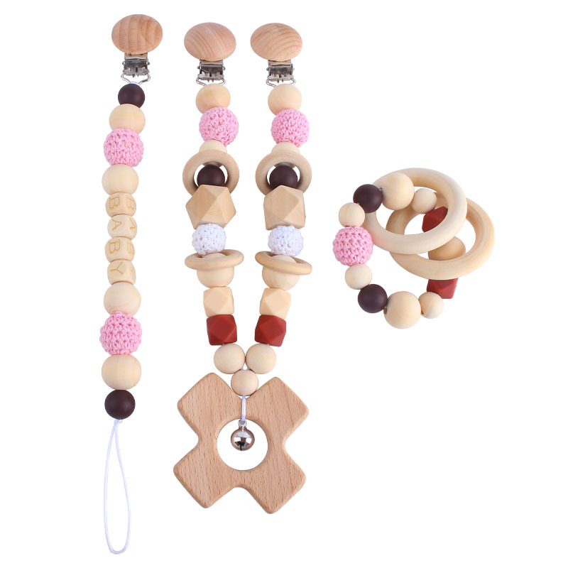 DIY juguete sonajero cuna cochecito coche adornos bebé chupete cadena teether palo Amazon nuevo