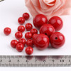 Acrylic accessory, round beads, 4mm, 30mm