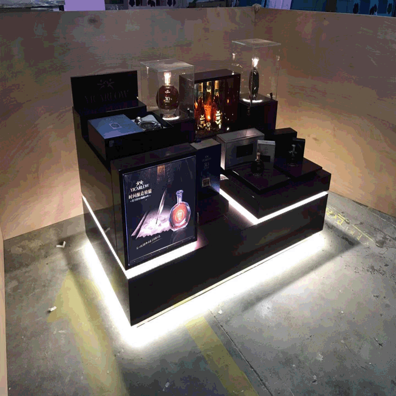 打造属于客户自己产品的烤漆陈列展柜具备销售门面的展柜