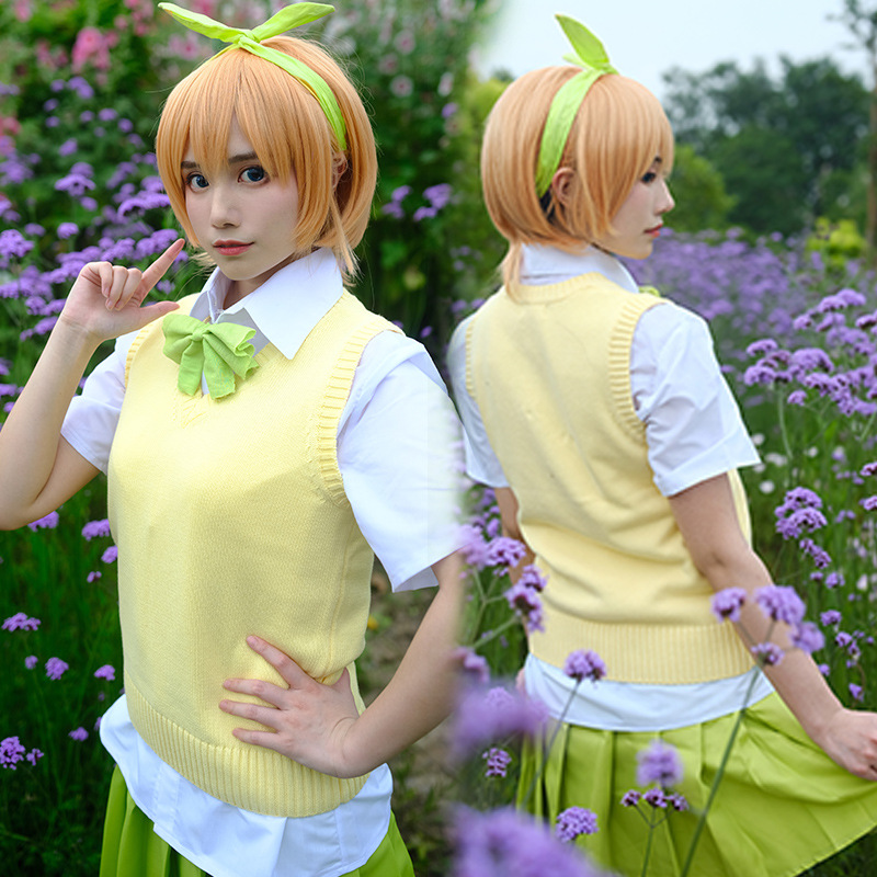 清漪河动漫五等分的花嫁cosplay中野一花二乃三玖四叶五月cos服
