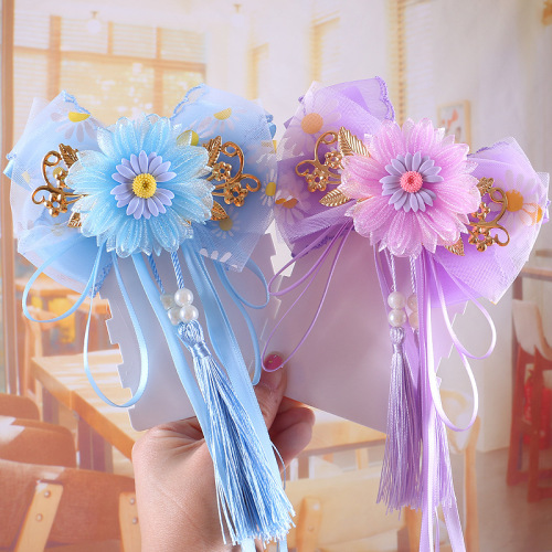 The new children Hair Accessories hairpin big bowknot steamer hairpin the accessories wholesale antique jewelry hairpin 