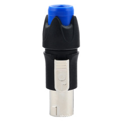 金屬銅芯四芯音響插頭 專業4芯音箱喇叭線功放卡儂龍歐姆話筒接頭