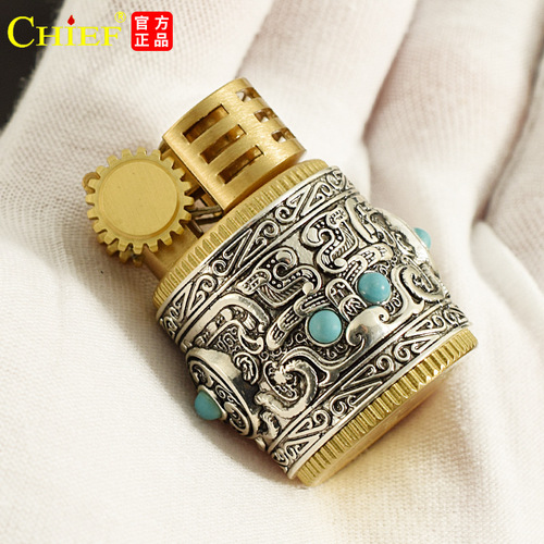 Leader kerosene lighter armor chubby new style compact portable retro men's gift lighter wholesale