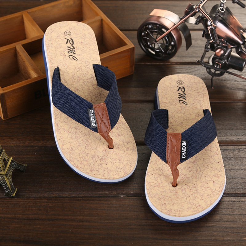 slippers outdoor flip flops Leather for...